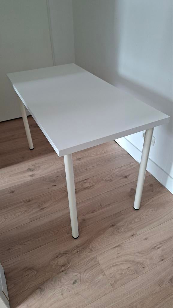 IKEA bureau 60x100 cm - Wit, met 4 poten, Ophalen, Demontabel, Gebruikt, IKEA