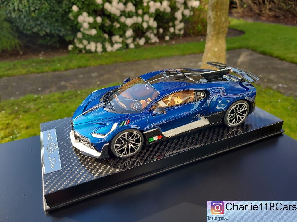 MR Collection 1/18 Bugatti Divo – Atlantic Blue, Ophalen of Verzenden, Nieuw, Overige merken