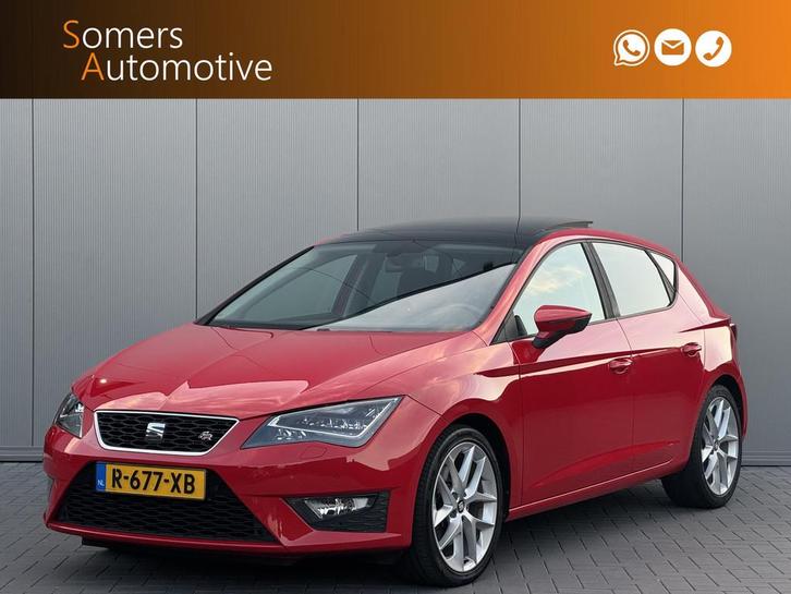 SEAT Leon 1.8 TSI 180pk DSG FR | Panorama | 18" | Leder Alca, Auto's, Seat, Bedrijf, Te koop, Leon, ABS, Airbags, Airconditioning