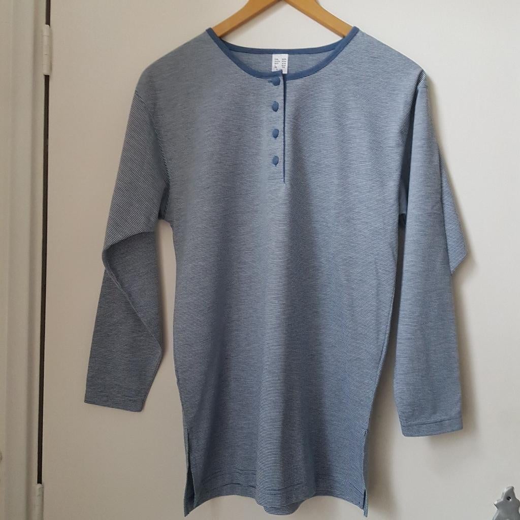 Lange mouw T shirt, maat 36 Blauw gestreept, Kleding | Dames, T-shirts, Blauw, Nieuw, Ophalen of Verzenden, Lange mouw
