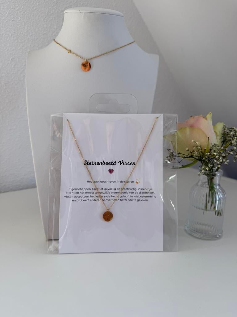 Ketting sterrenbeeld Vissen, Overige materialen, Verstelbaar, Nieuw, Ophalen of Verzenden