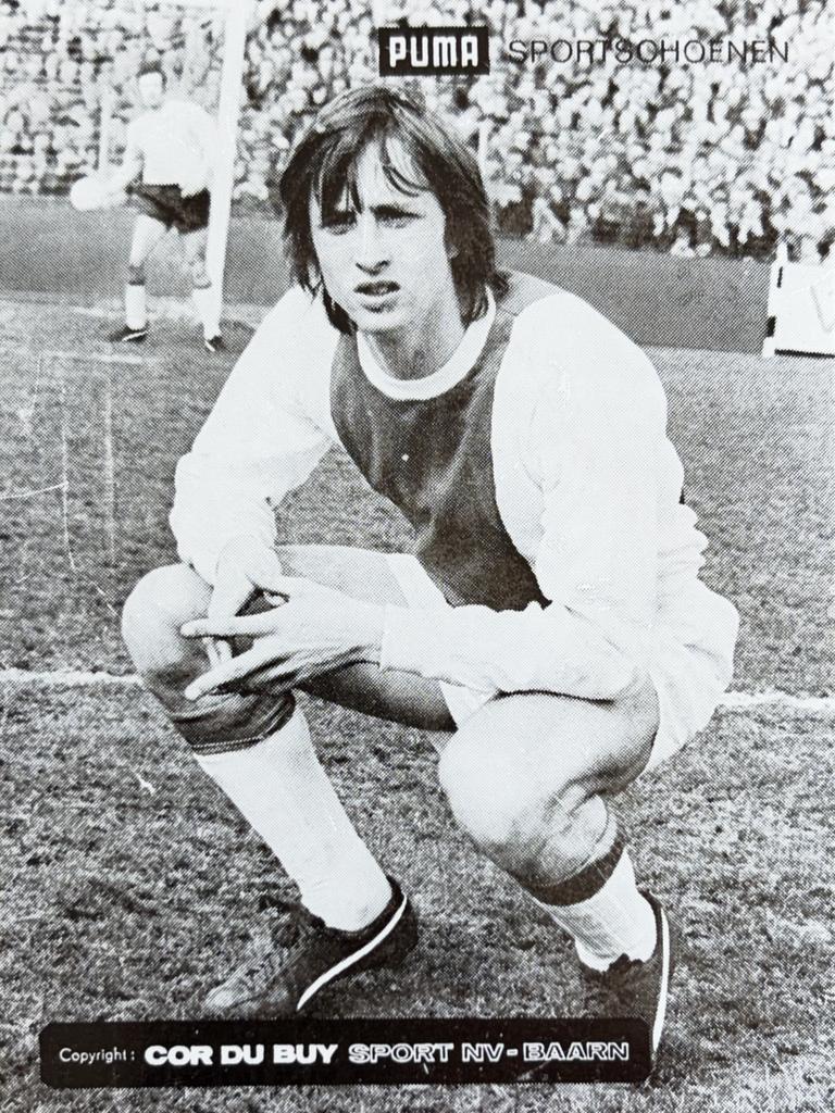 Spelerskaart Johan Cruyff - AFC Ajax Amsterdam - 1972, Verzamelen, Ophalen of Verzenden, Gebruikt, Ajax, Spelerskaart