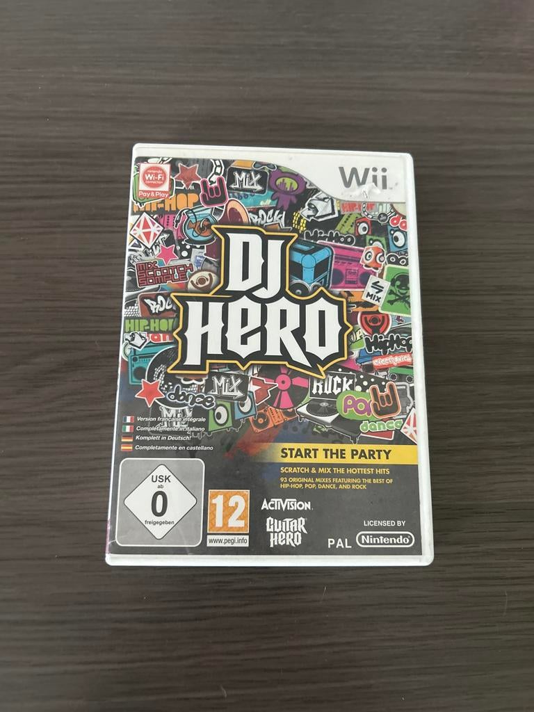 DJ Hero voor Nintendo Wii - Compleet met originele mixen, Spelcomputers en Games, Muziek, Gebruikt, 2 spelers, Eén computer
