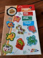 Dieren kaarten van karton borduren/rijgen met touw, Ophalen of Verzenden, Gebruikt