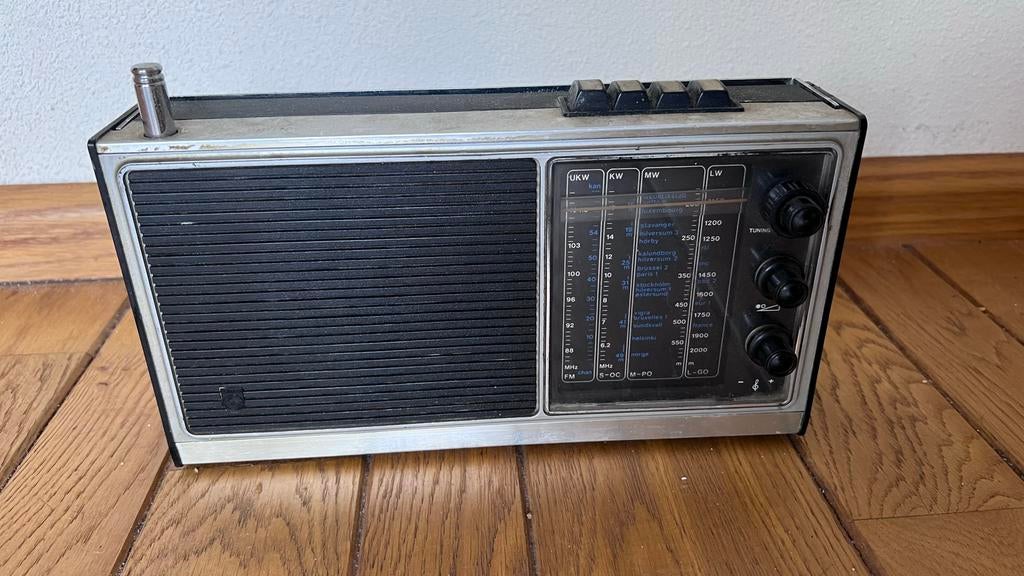 Vintage Philips radio 90RL412/00R - Retro design, Audio, Tv en Foto, Radio's, Ophalen, Gebruikt, Radio