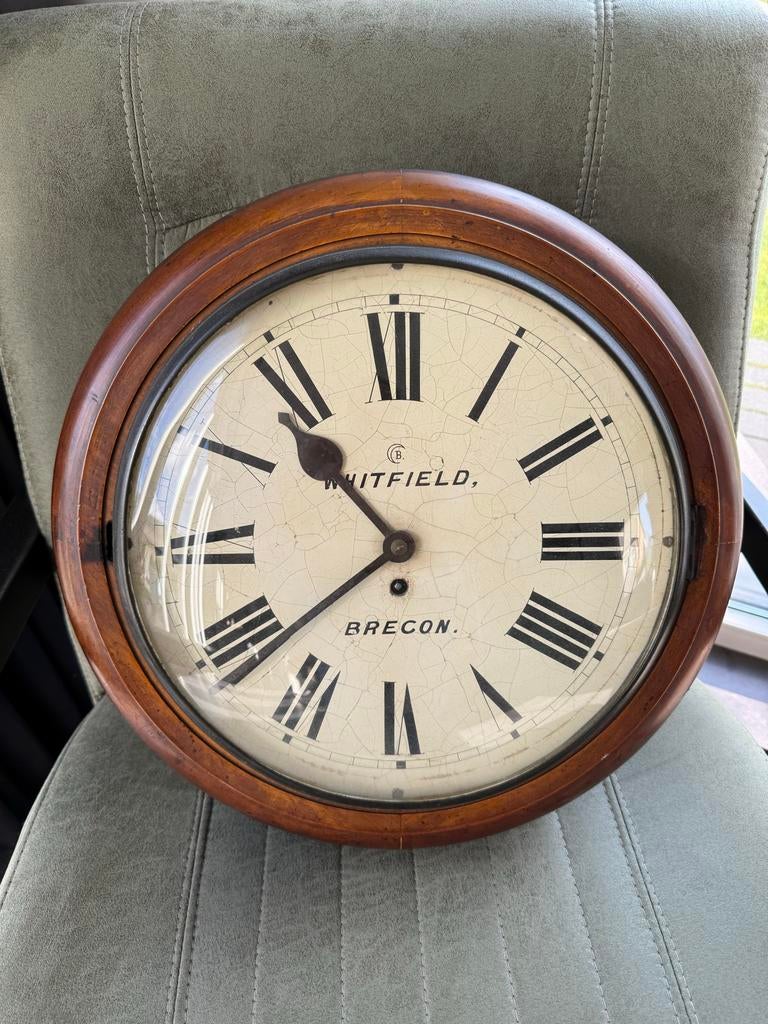 Antieke Engelse pub klok - Witfield, Brecon, Ophalen of Verzenden