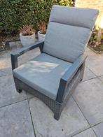 2 verstelbare tuinfauteuils Prato, Ophalen, Zo goed als nieuw, Aluminium