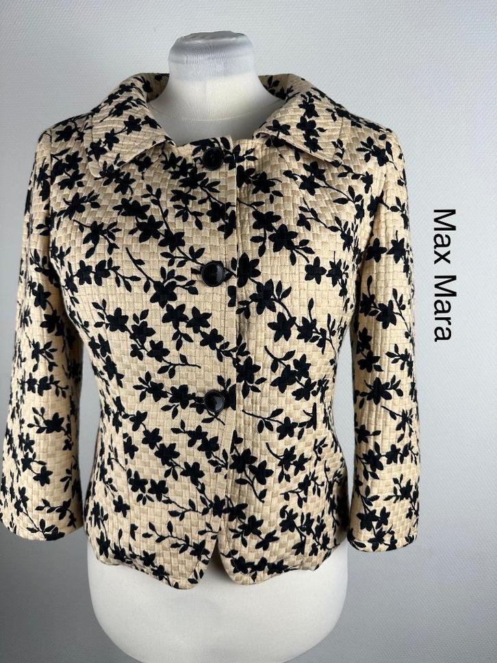 Max Mara Blazer  (mt: 42) 8,1/9278, Kleding | Dames, Jasjes, Kostuums en Pakken, Zo goed als nieuw, Maat 42/44 (L), Zwart, Ophalen of Verzenden