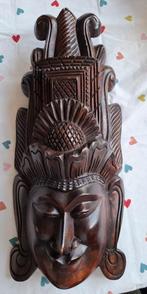 Decoratief houten masker/wanddecoratie, Ophalen of Verzenden