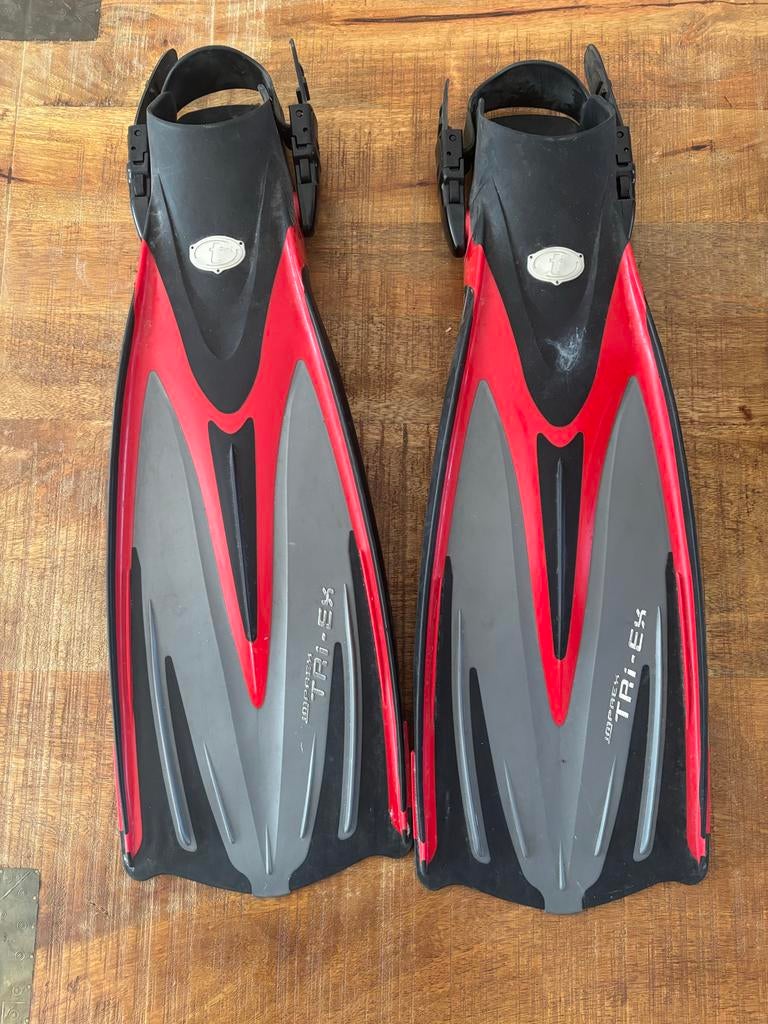 Tusa vinnen TRI-EX - duikvinnen flippers, Watersport en Boten, Duiken, Ophalen of Verzenden, Gebruikt, Zwem- of Duikvliezen