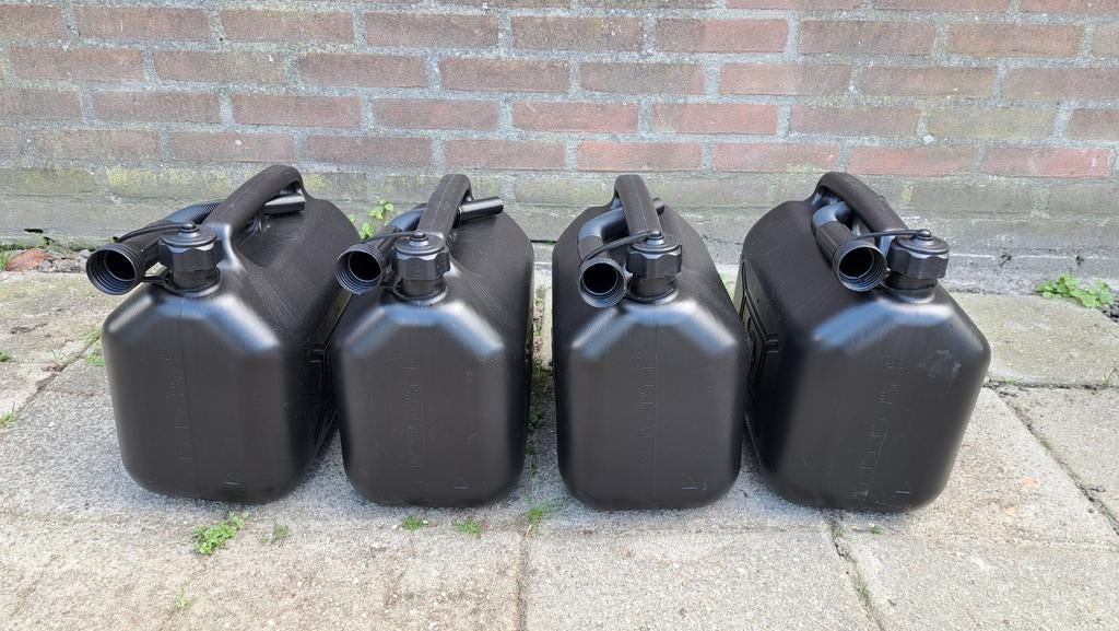 4x nieuwe 10 liter jerrycan, Ophalen of Verzenden