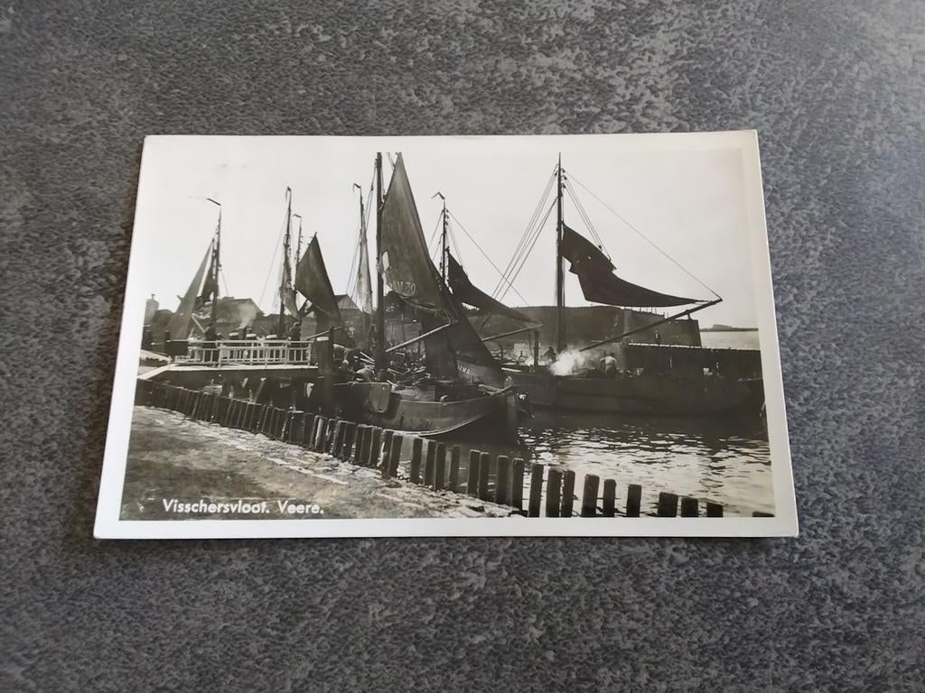 Veere Vissersvloot jr 1951, Ophalen of Verzenden, 1940 tot 1960, Gelopen, Zeeland