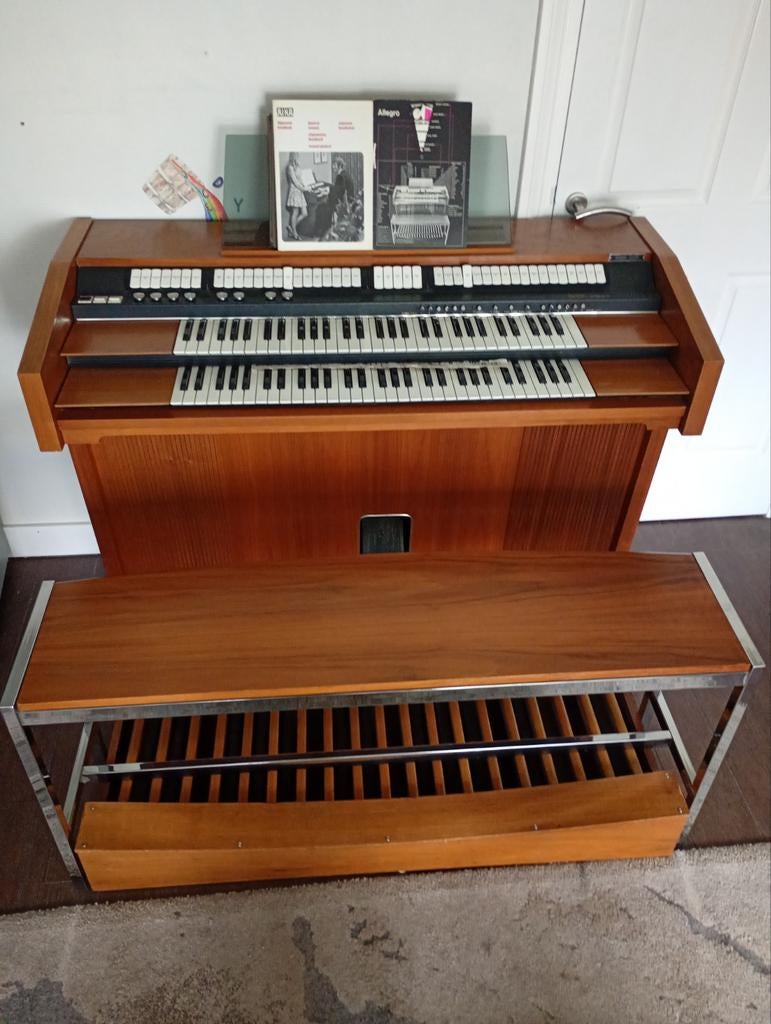Vintage Elektronisch Orgel met 2 Klavieren en Pedaal, Muziek en Instrumenten, Ophalen