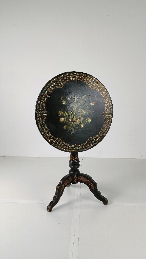 Verbazingwekkende Napoleon III Tip Top tafel, Antiek en Kunst, Antiek | Meubels | Tafels, Ophalen of Verzenden