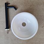 Wc fontein opbouw bakje incl kraan, Ophalen, Gebruikt, Overige materialen, Wit