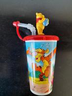 Winnie the Pooh drinkbeker met deksel en rietje - nieuw, Ophalen of Verzenden, Winnie de Poeh of vrienden, Nieuw, Servies