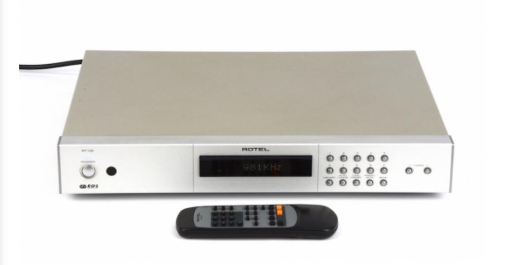 Rotel RT-02 FM AM Tuner + Afstandsbediening + Handleiding, Ophalen of Verzenden, Zo goed als nieuw