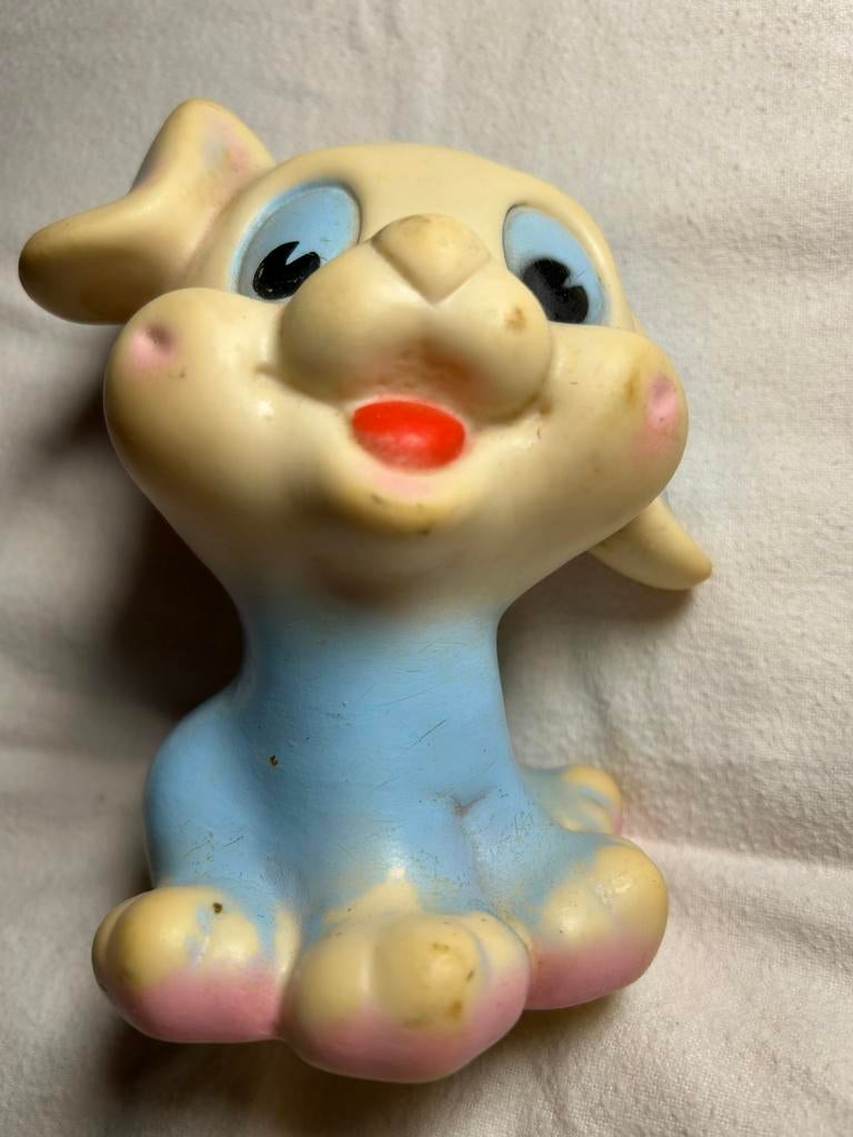 Jaren ‘50-‘60 Italiaans piepbeest Hond, Antiek en Kunst, Antiek | Speelgoed, Ophalen of Verzenden