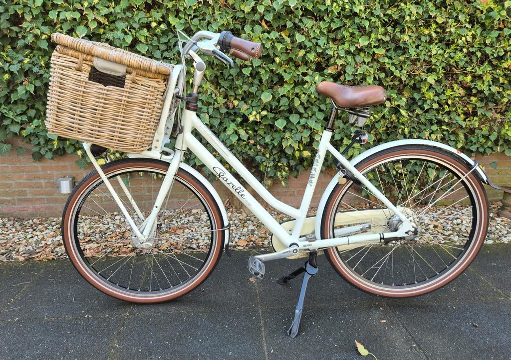 Witte Gazelle Miss Grace Damesfiets 54cm  7v Naafdynamo Mand, Fietsen en Brommers, Ophalen, Versnellingen, Gazelle, 53 tot 56 cm