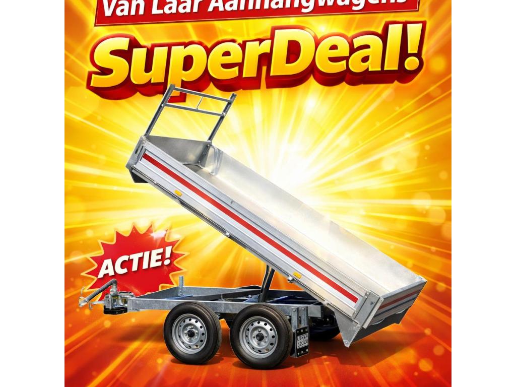 ACTIE NIEUW Kipper ongeremde tandemasser B rijbewijs Kieper, VDM Trailers, Nieuw, Info@vdm-trailers.be, Hamerslagstraat 6 Pelt Belgie