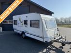 Knaus Blue Line 450 TK | voortent+luifel+fietsendrager, Caravans en Kamperen, Caravans, Rondzit, Bedrijf, 750 - 1000 kg, Schokbreker