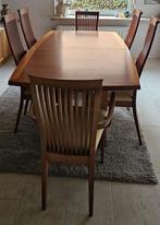 Houten uitschuifbare eettafel met 6 stoelen, Ophalen