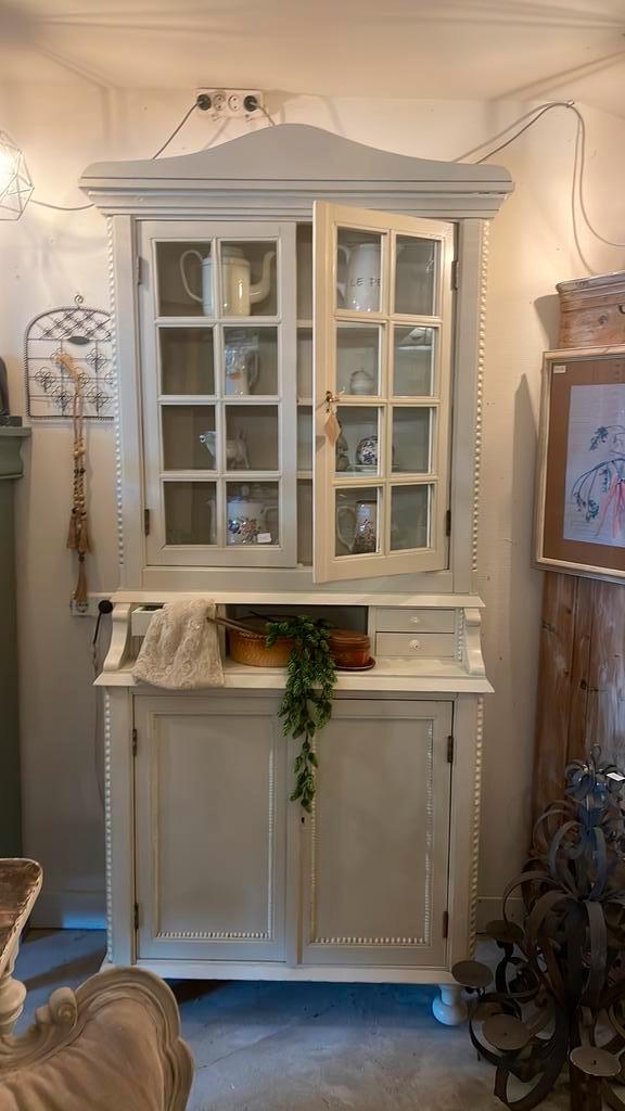 Zweedse Brocante Buffetkast, Huis en Inrichting, Kasten | Buffetkasten, Zo goed als nieuw, 200 cm of meer, 25 tot 50 cm, Ophalen