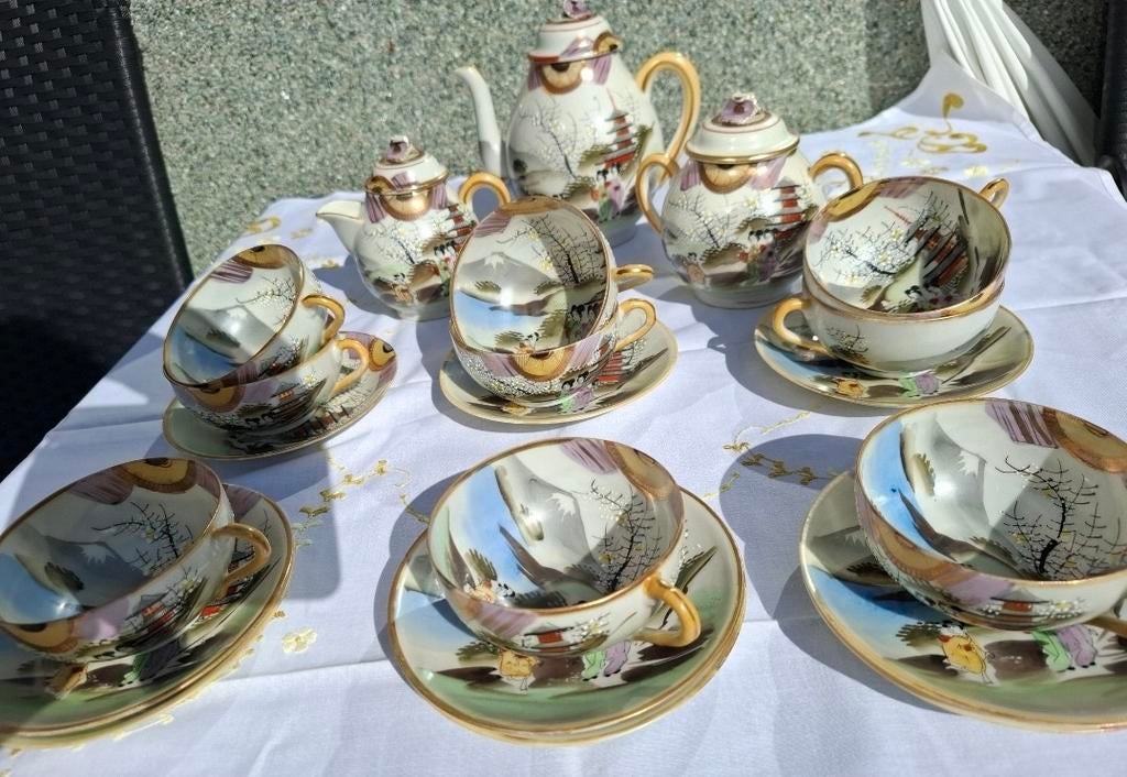 Antiek Japans Servies - Theeset in goede staat, Ophalen