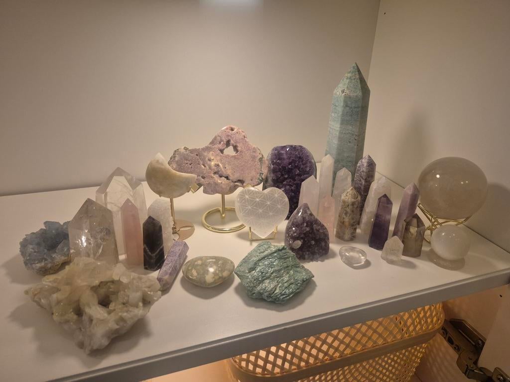 Diverse edelstenen en kristallen ( los te koop ), Ophalen of Verzenden
