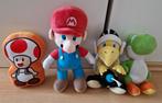 4 super mario knuffels nintendo toad yoshi koopa troopa, Ophalen of Verzenden, Zo goed als nieuw, Overige typen