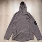 Gaznawi Heren Hoodie Vest Grijs Wit Gestreept 3XL, Ophalen of Verzenden, Zo goed als nieuw, Overige maten, Grijs