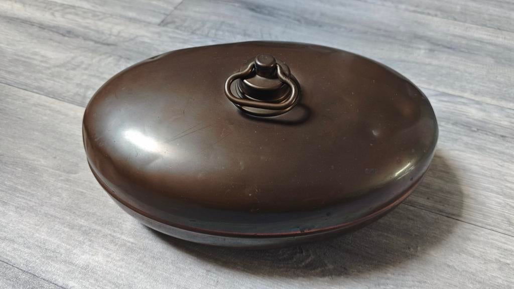 Antieke koperen kruik - Warmwaterkruik, Antiek en Kunst, Ophalen