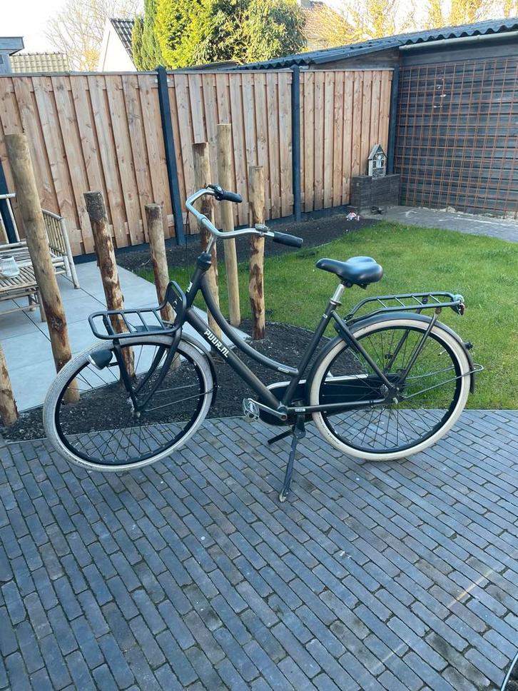 Damesfiets met voordrager, Fietsen en Brommers, Fietsen | Dames | Damesfietsen, Gebruikt, Overige merken, (Extra) lage instap