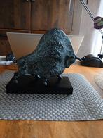 Stier op sokkel metaal, Ophalen of Verzenden