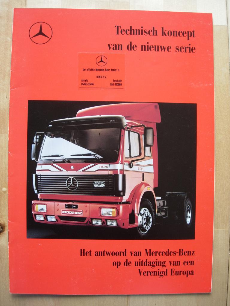 Mercedes Zware Vrachtwagen Brochure 1988 - 1726 t/m 3548, Boeken, Zo goed als nieuw, Mercedes-Benz, Mercedes, Ophalen of Verzenden