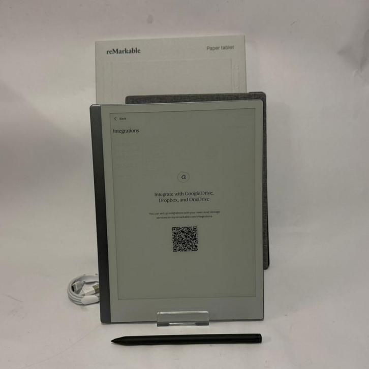 Remarkable 2 + MarkerPlus + Bookcase | ZGAN, Computers en Software, E-readers, Zo goed als nieuw