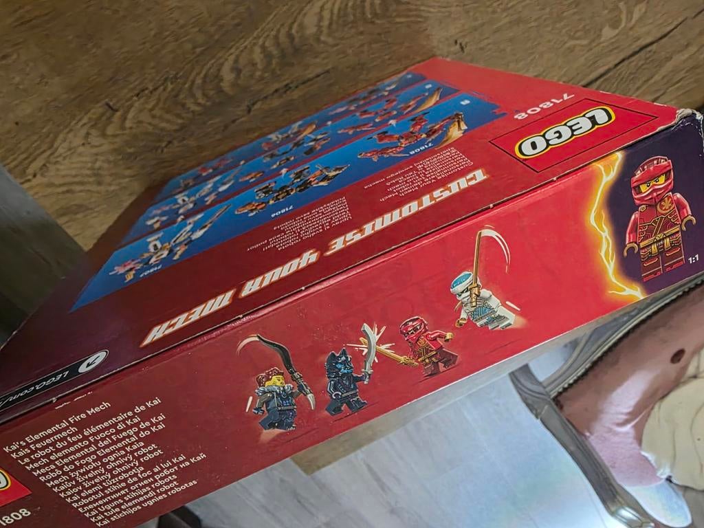 Lego Ninjago 71808 Kai's Elemental Fire Mech, Kinderen en Baby's, Speelgoed | Duplo en Lego, Nieuw, Ophalen of Verzenden, Compleet