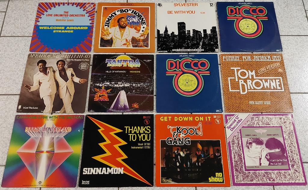 Partij 36 Maxisingles Jaren 70 & 80 (Disco & Electronic), Cd's en Dvd's, Vinyl Singles, Gebruikt, Overige genres, Maxi-single