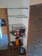 Glasplaat, hoekplaat, vitrineplaat, Ophalen of Verzenden