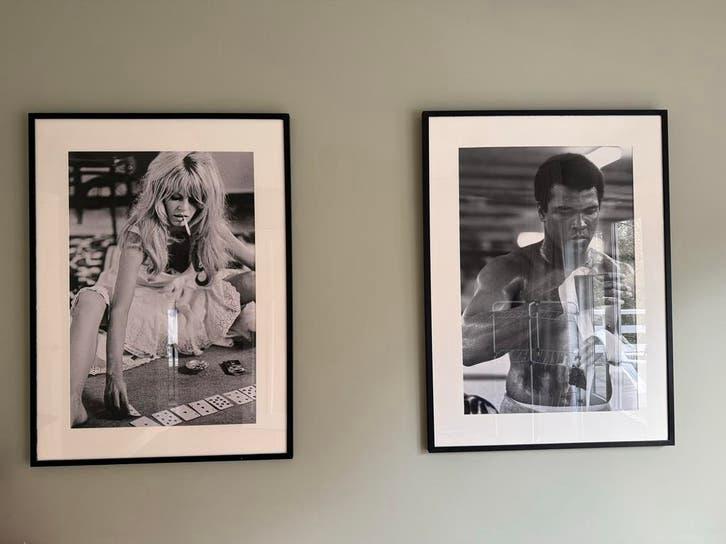 Grote houten fotolijsten 112x83cm, Ophalen, Gebruikt, 75 tot 100 cm, 75 cm of meer