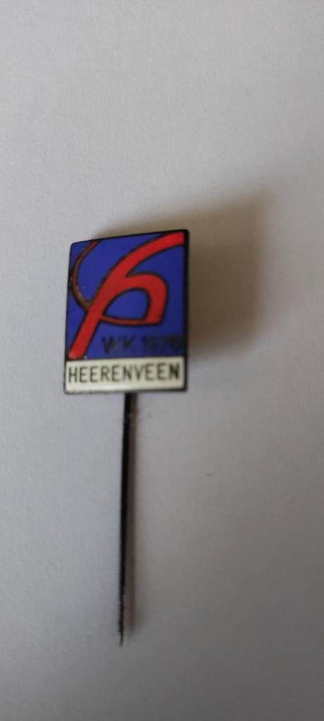 Thialf speldje WK 1976, Ophalen of Verzenden, Gebruikt, Sport, Speldje of Pin