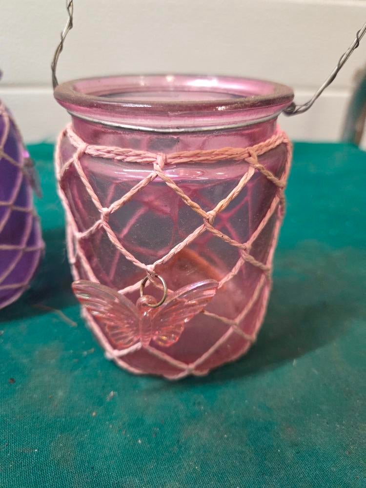 theelichthouders glas vlinder, Huis en Inrichting, Woonaccessoires | Overige, Ophalen of Verzenden, 'T Olde Gre-j, Info@toldegrej.nl