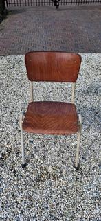 Vintage terrasstoelen (5 stuks), Huis en Inrichting, Stoelen, Ophalen, Gebruikt, Bruin, Vintage
