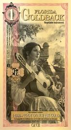 USA 1 goldback Florida 2025, Ophalen of Verzenden, Goud