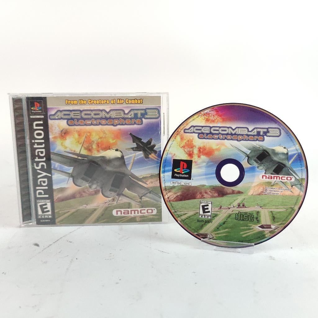 Ace combat 3 electrosphere ps1 ntsc || Nu voor € 59.99, Spelcomputers en Games, Games | Sony PlayStation 1, 1 speler, Racen en Vliegen