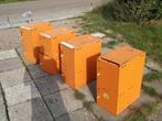 Kleine metalen kasjes,stapelbaar.Ong 50 cm h, 26 br, Ophalen of Verzenden, Gebruikt