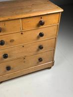 Grenen ladekast commode Engels antiek, Huis en Inrichting, Kasten | Ladekasten, Ophalen, 50 tot 100 cm, Zo goed als nieuw, Minder dan 100 cm