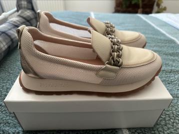 Leren Hispanitas loafers mocassins zand 1xgedragen maat 41 beschikbaar voor biedingen