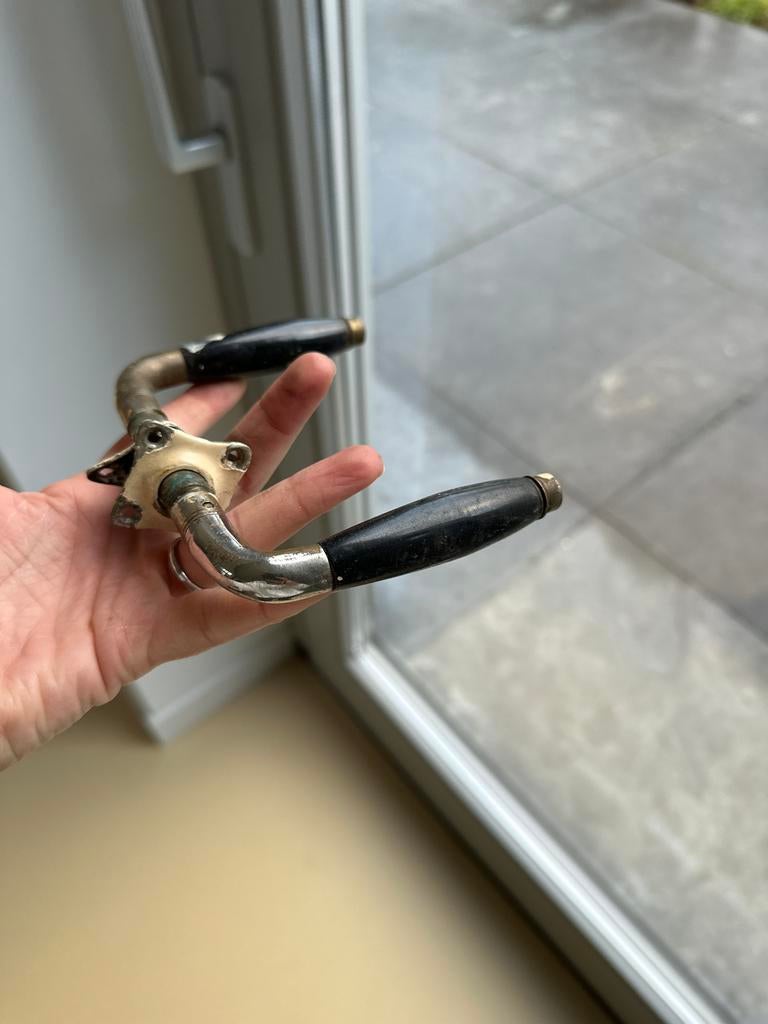 6x jaren 30 deurgreep, Ophalen of Verzenden