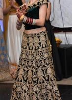 Mooi Indiase kleding (lehnga ), Ophalen of Verzenden, Zo goed als nieuw, Groen, Trouwjurk